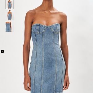 Ronny kobo Kyle denim mini dresss